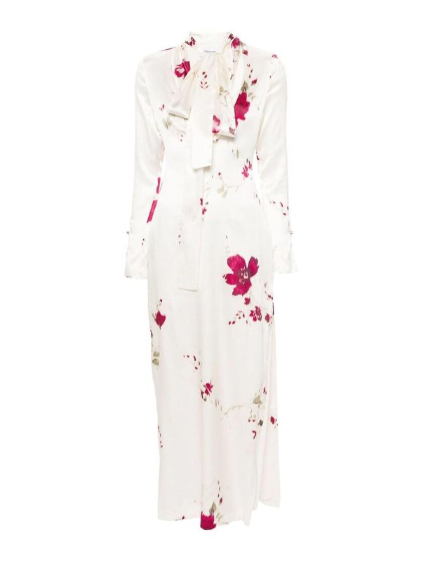 Blumarine Maxi Robe - Blanc