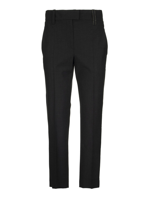Brunello Cucinelli Pantalons Décontractés - Noir