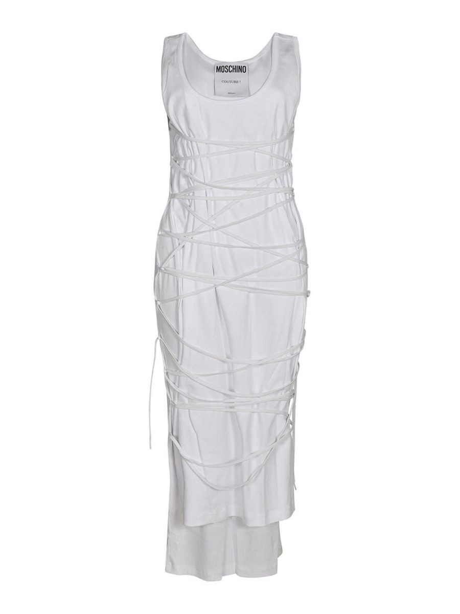 Moschino Robe De Cocktail - Blanc