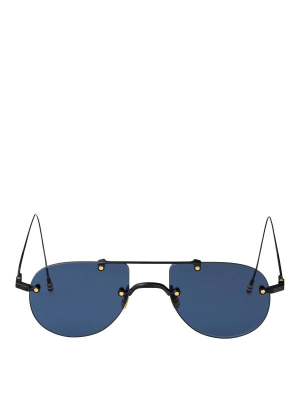 Thom Browne Lunettes De Soleil - Noir