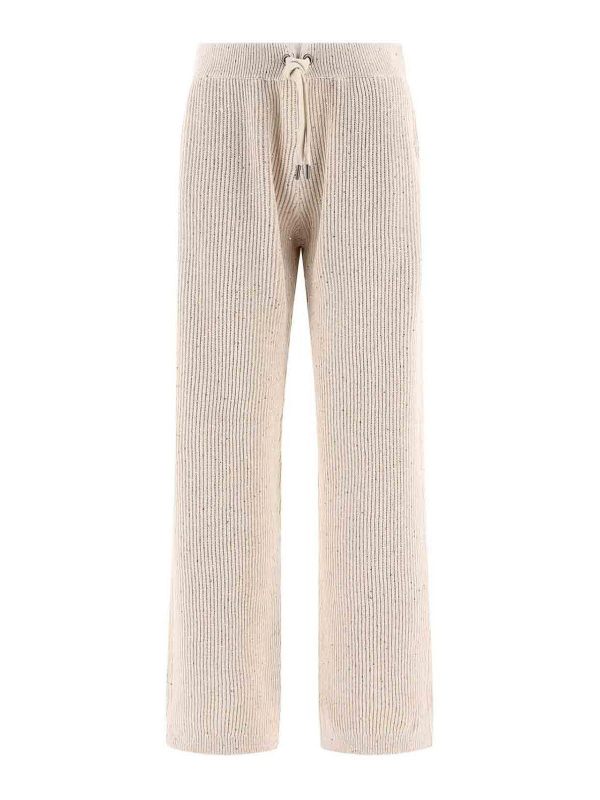 Brunello Cucinelli Pantalons Décontractés - Blanc