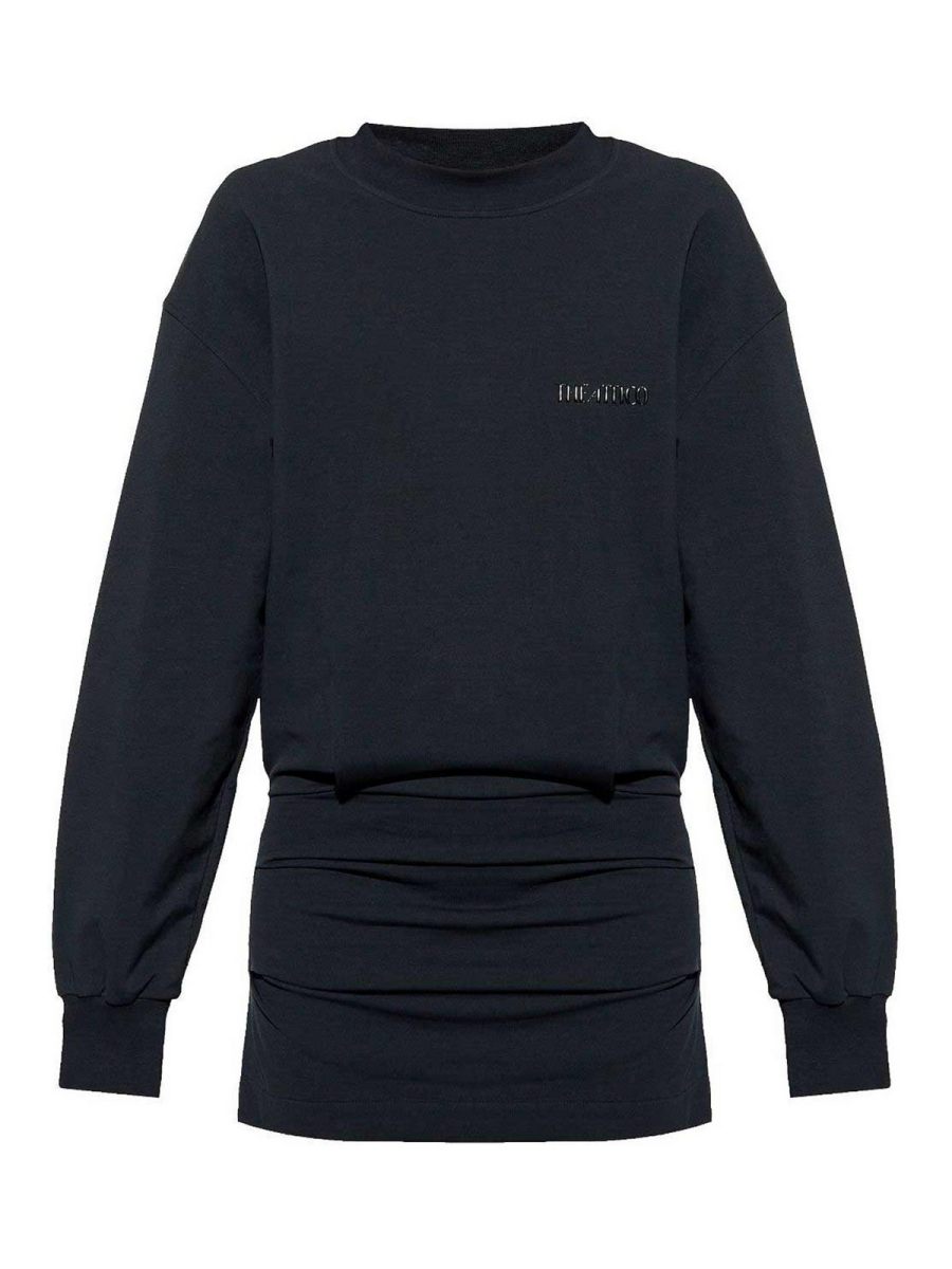 The Attico Robe Au Genou - Noir