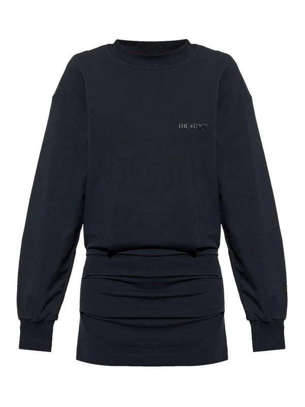 The Attico Robe Au Genou - Noir