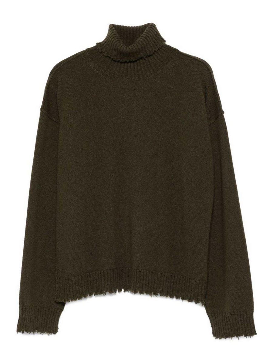Uma Wang Pull Col Rond - Vert