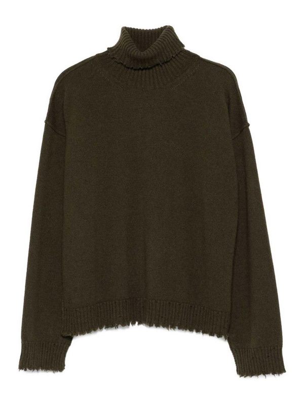 Uma Wang Pull Col Rond - Vert