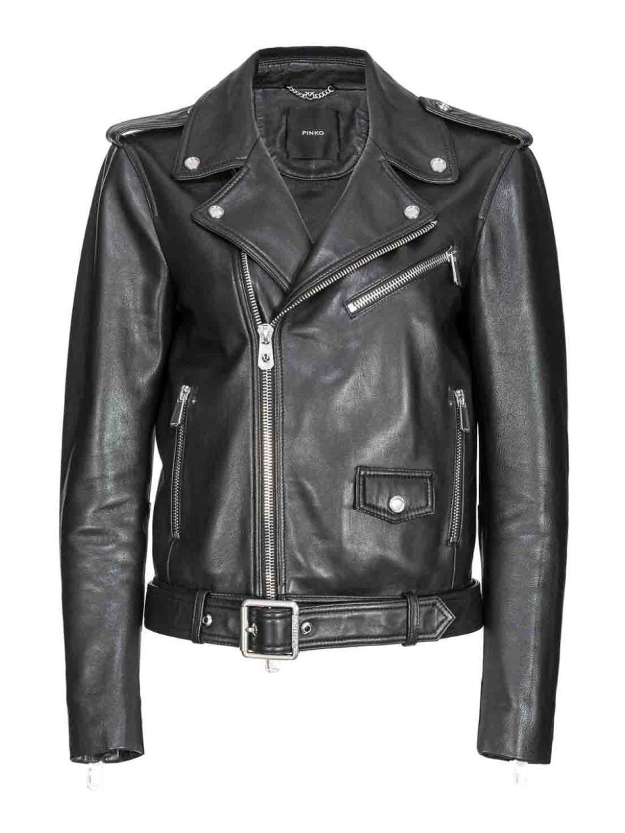 Pinko Blouson En Cuir - Costarica
