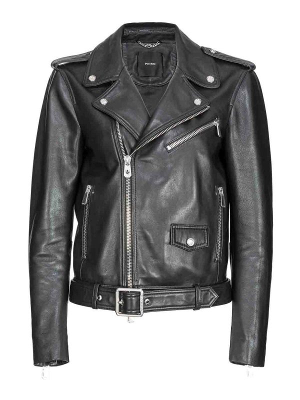 Pinko Blouson En Cuir - Costarica