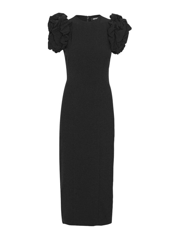 Rotate Birger Christensen Midi dress with balloon sleeves