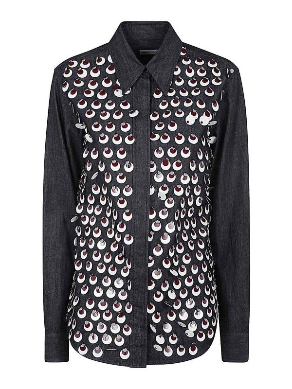 Dries Van Noten Chemise - Bleu