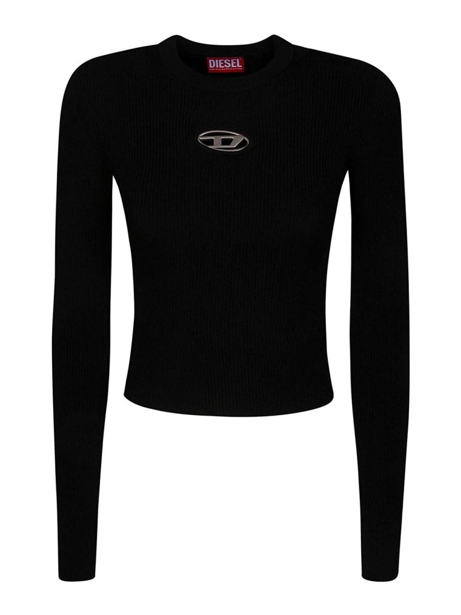 Diesel Pull Col Bateau - Noir