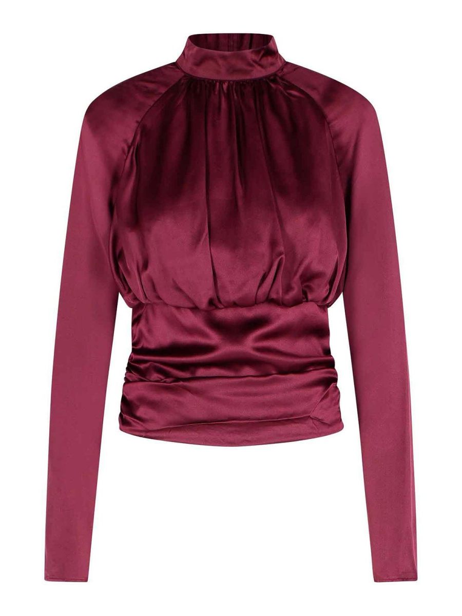 Rotate Birger Christensen Blouse - Rouge Brun