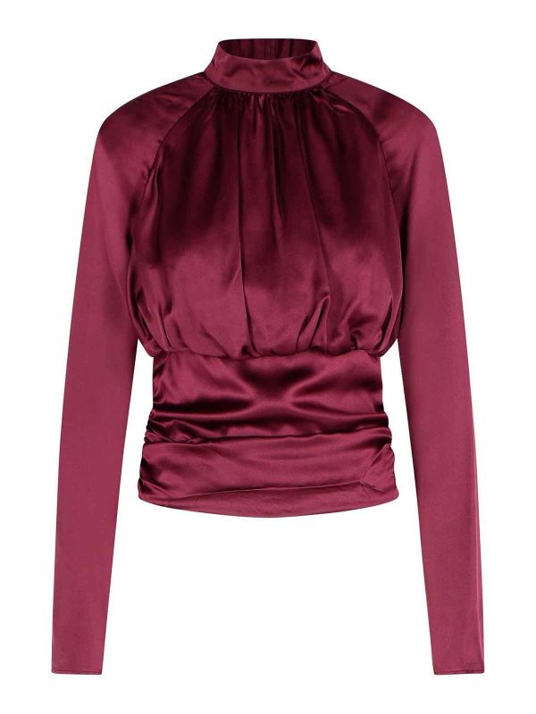 Rotate Birger Christensen Blouse - Rouge Brun