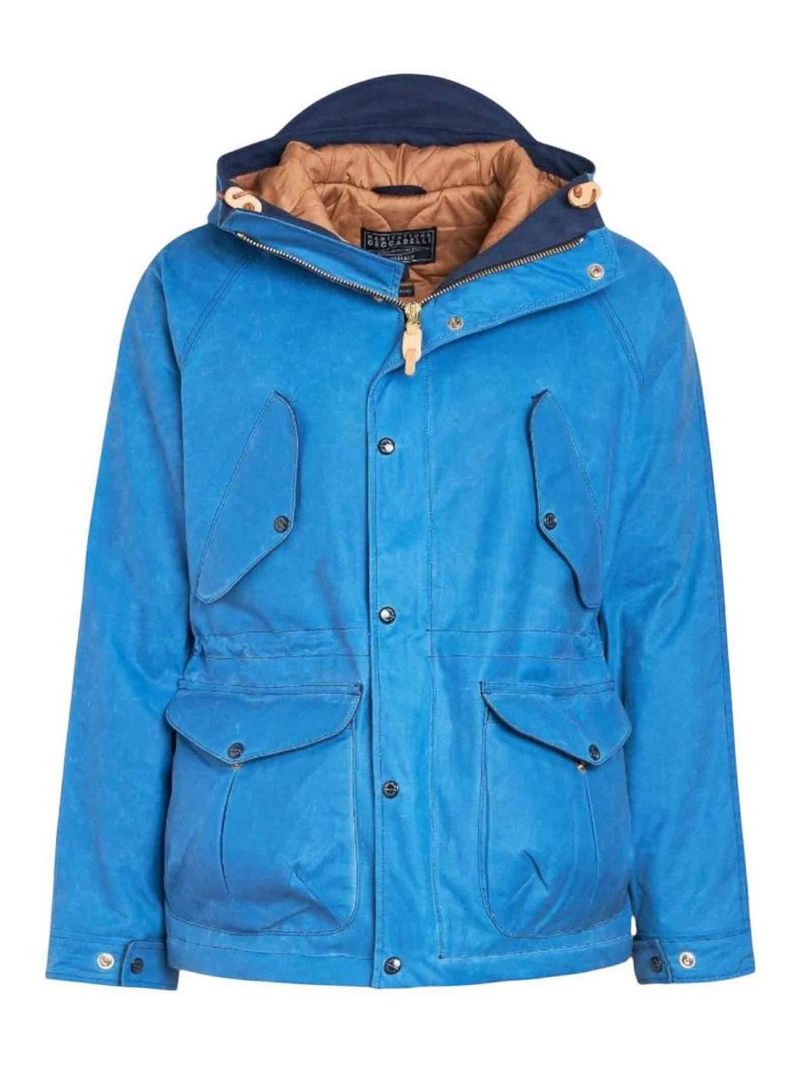Manifattura Ceccarelli Manteau Rembourré - Bleu