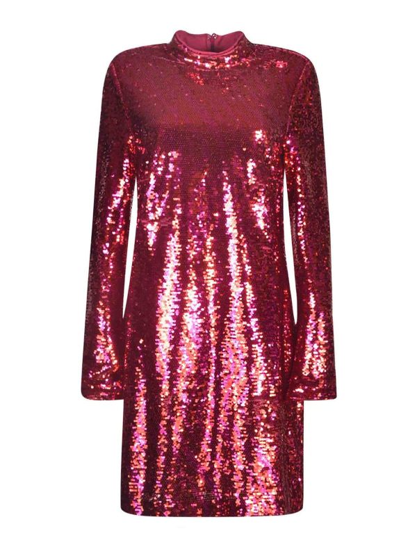 Chiara Ferragni Robe Au Genou - Rouge