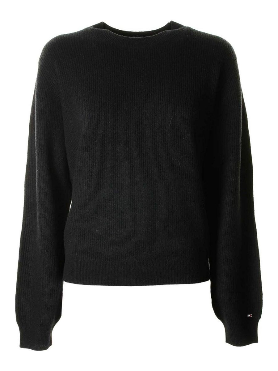 Tommy Hilfiger Pull Col Rond - Noir