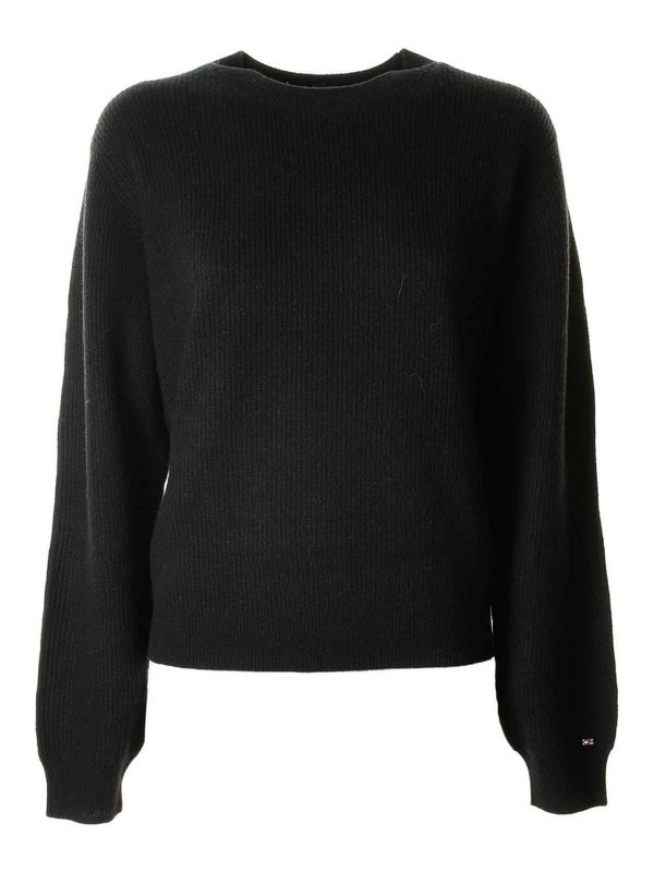 Tommy Hilfiger Pull Col Rond - Noir