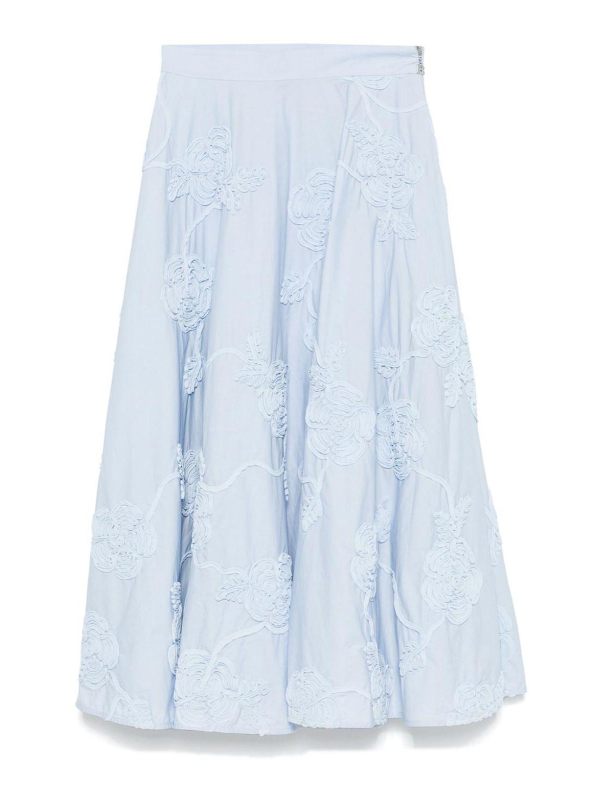 Rotate Birger Christensen Jupe Midi - Bleu