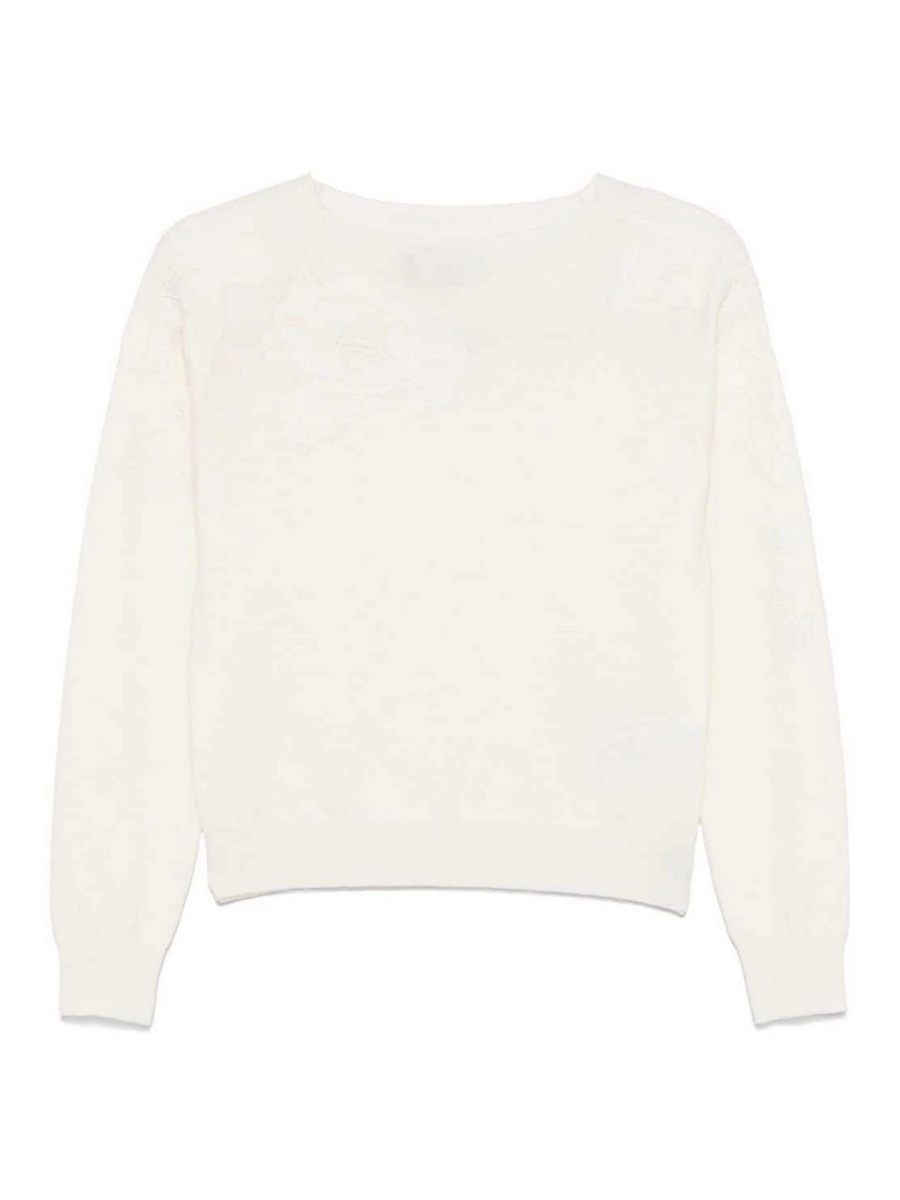 Ermanno Firenze Pull Col Bateau - Crème