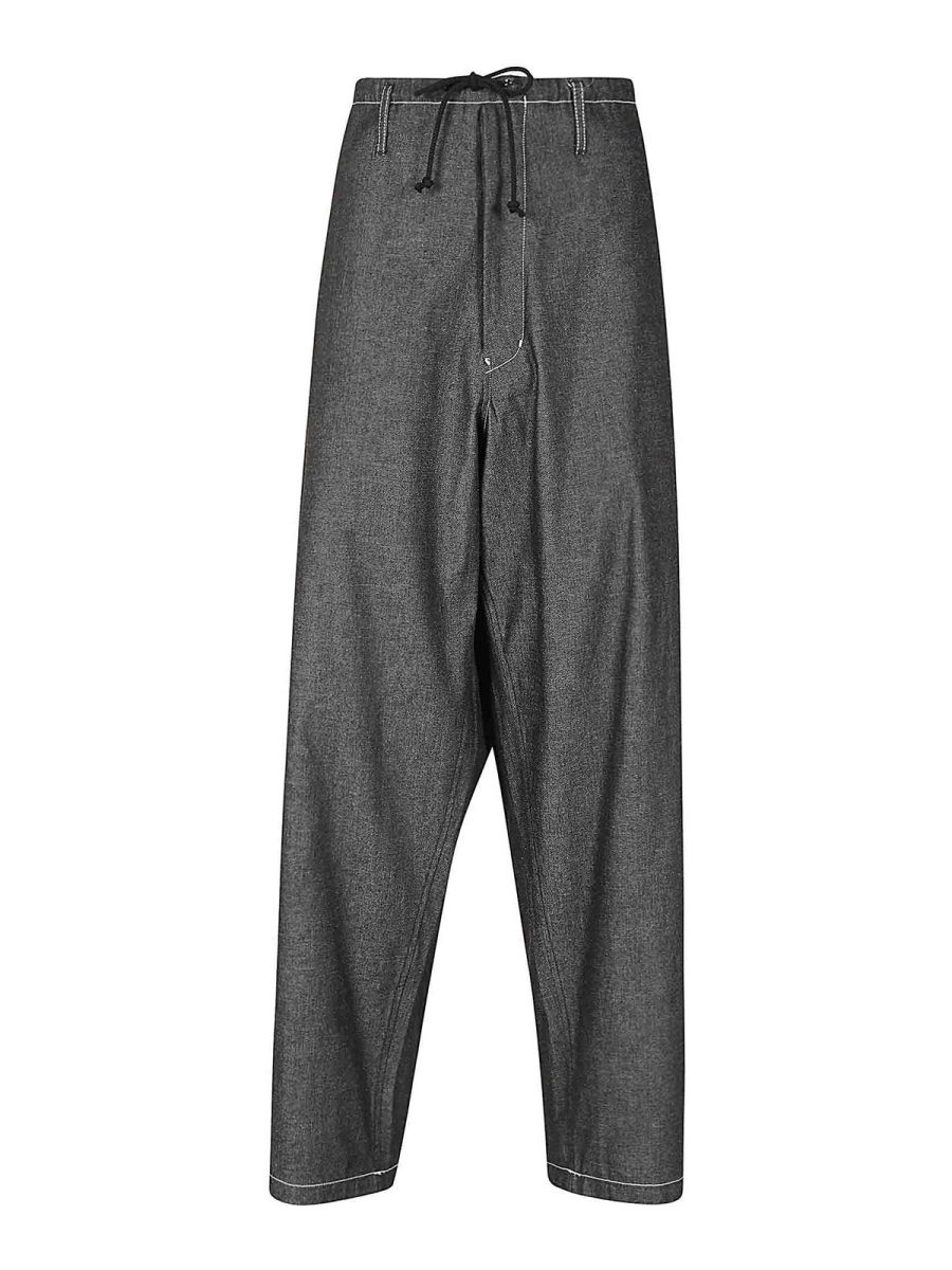 Y'S Pantalons Décontractés - Noir