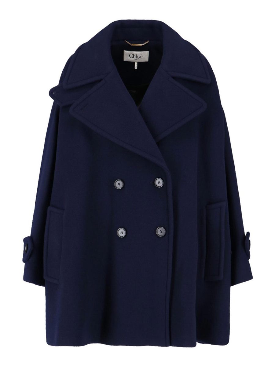 Chloe' Manteau Court - Bleu