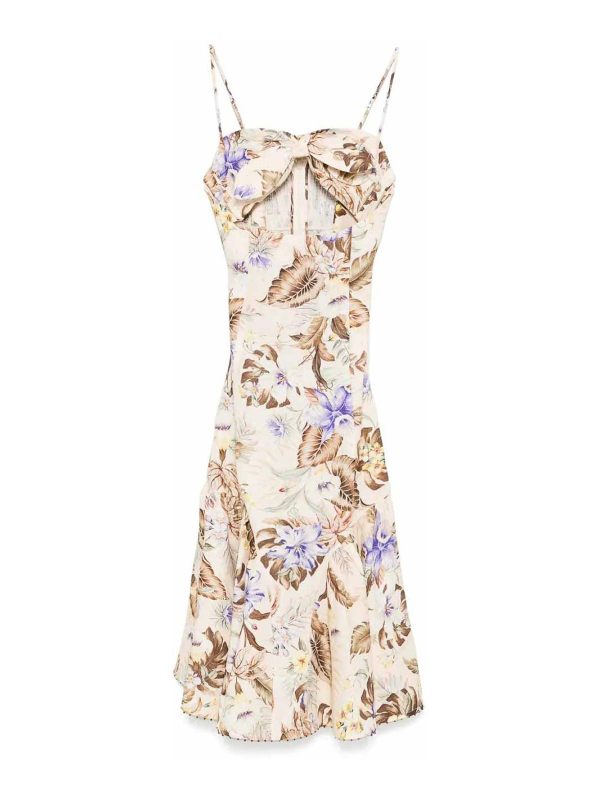 Zimmermann Robe Au Genou - Blanc