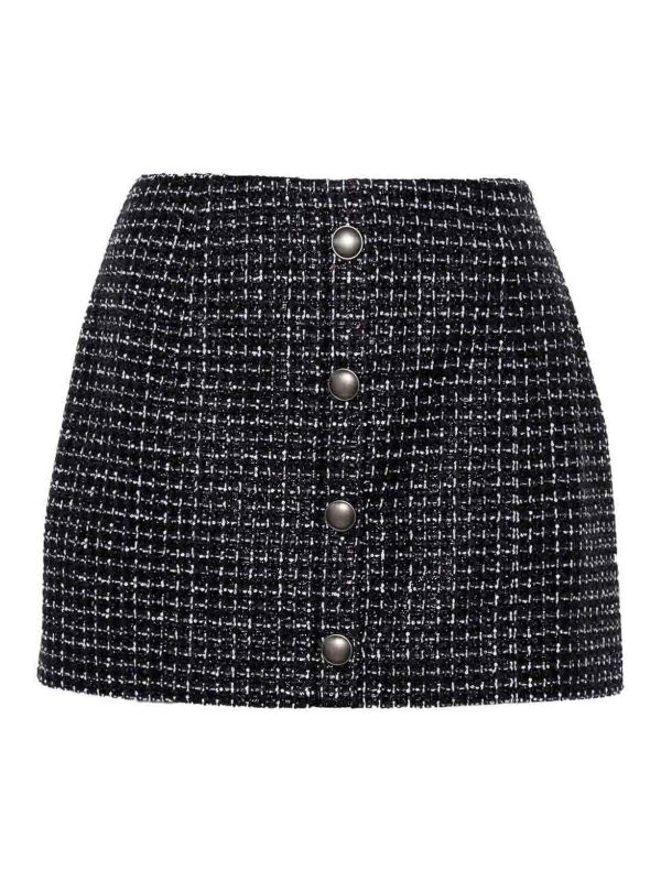 Alessandra Rich Mini Jupe - Bleu