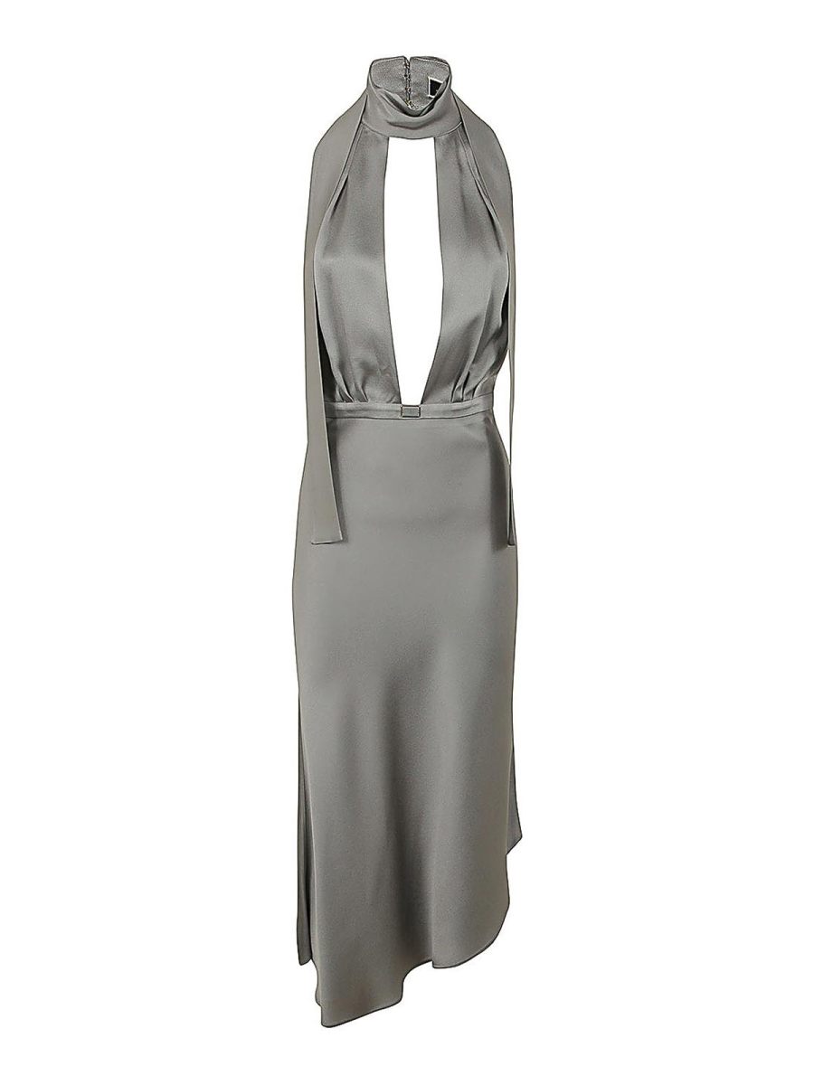 Elisabetta Franchi Robe Au Genou - Gris