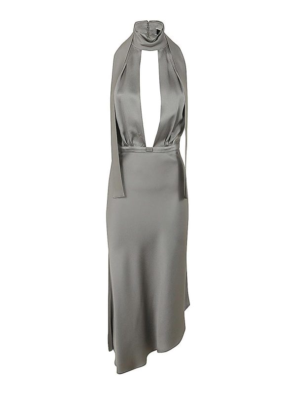 Elisabetta Franchi Robe Au Genou - Gris