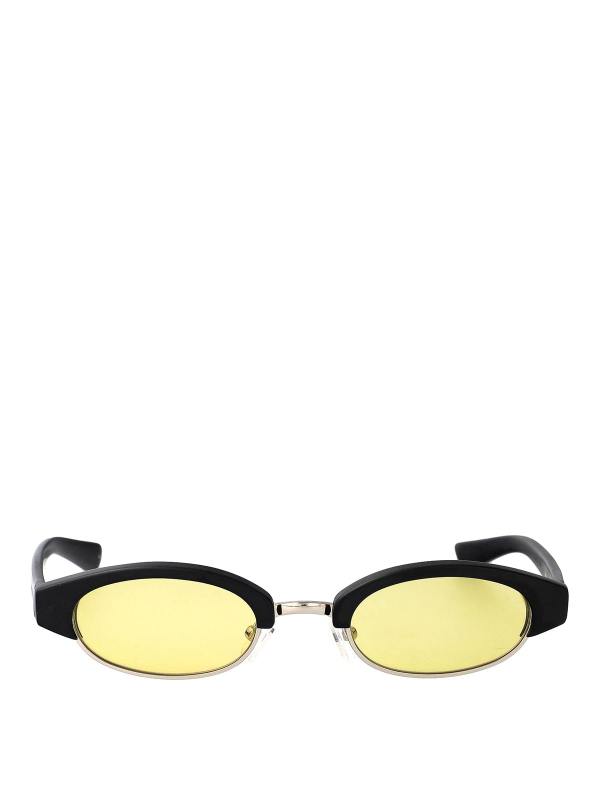 Alexander Mcqueen Lunettes De Soleil - Noir