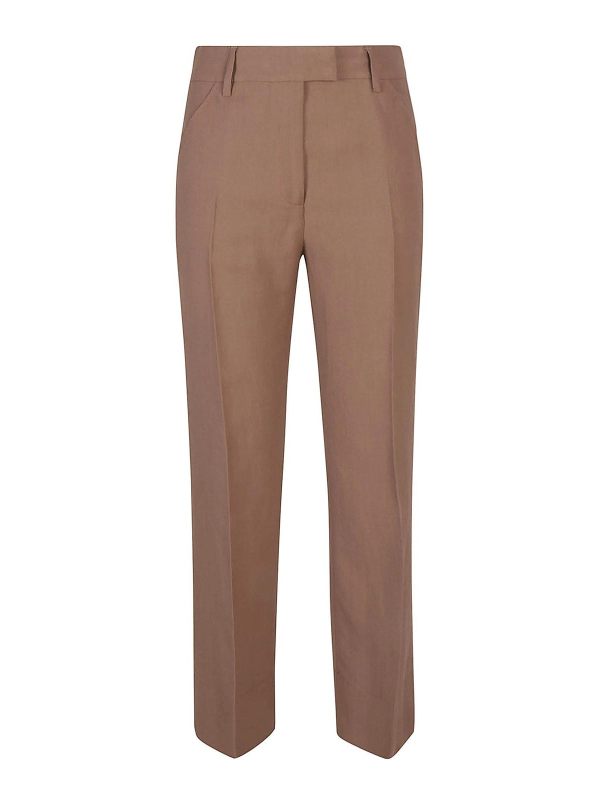 Tsolo Munkh Pantalons Décontractés - Marron