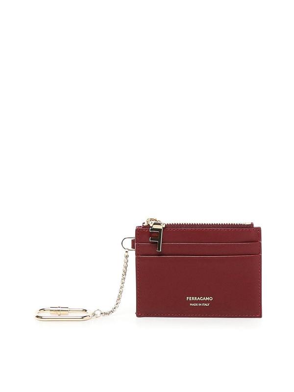 Ferragamo Portefeuilles - Rouge Bru