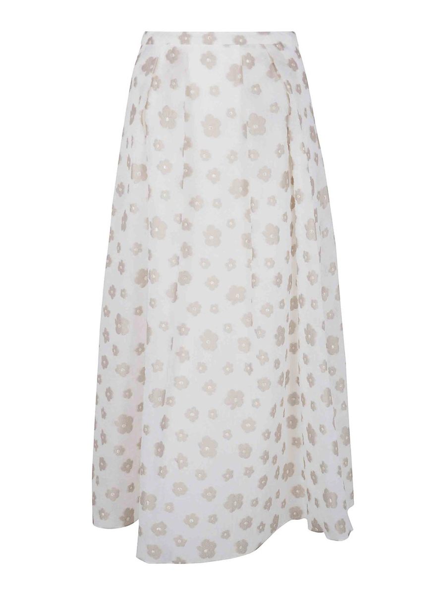 Emporio Armani Jupe Midi - Blanc