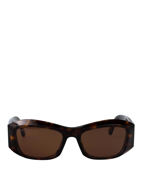 Balenciaga Lunettes De Soleil - Marron