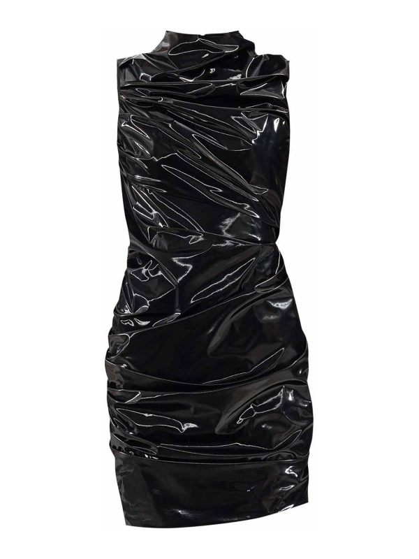 Alexander Mcqueen Robe Au Genou - Noir