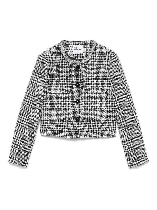 Self Portrait Veste Casual - Noir