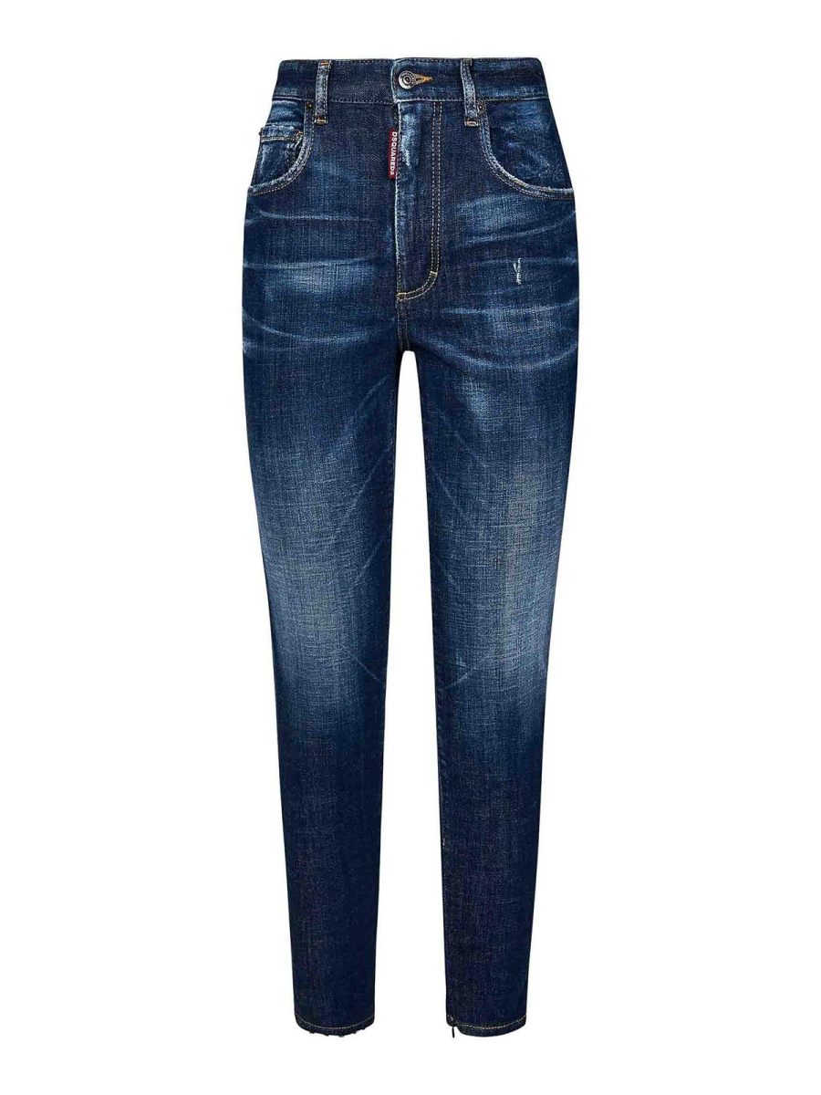 Dsquared2 Jean Bootcut - Bleu