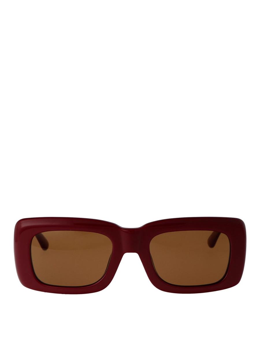 The Attico Lunettes De Soleil - Rouge Brun