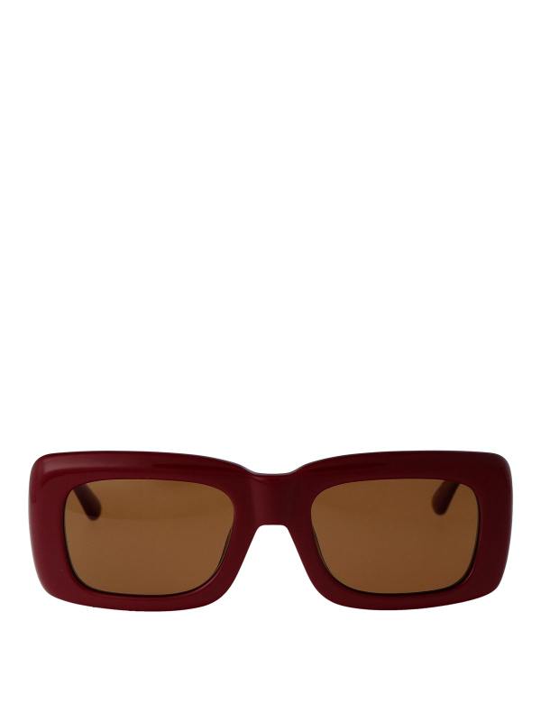 The Attico Lunettes De Soleil - Rouge Brun