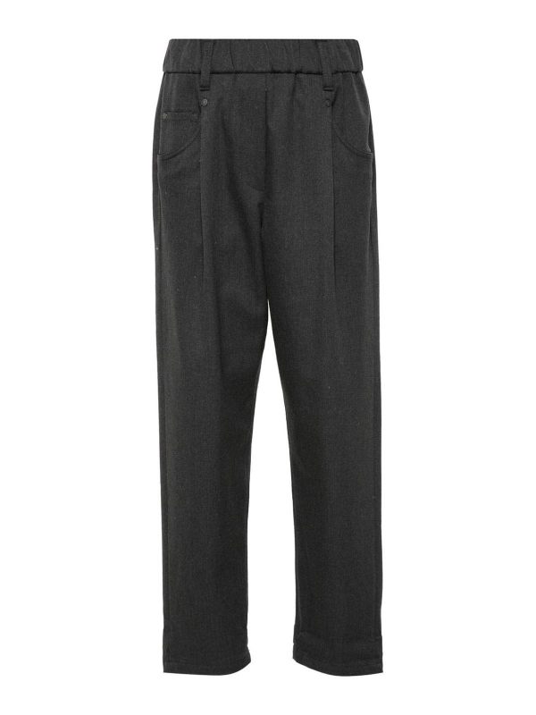 Brunello Cucinelli Pantalons Décontractés - Gris