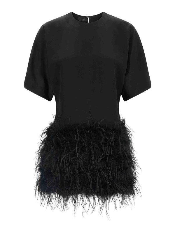 Pinko Robe Au Genou - Noir