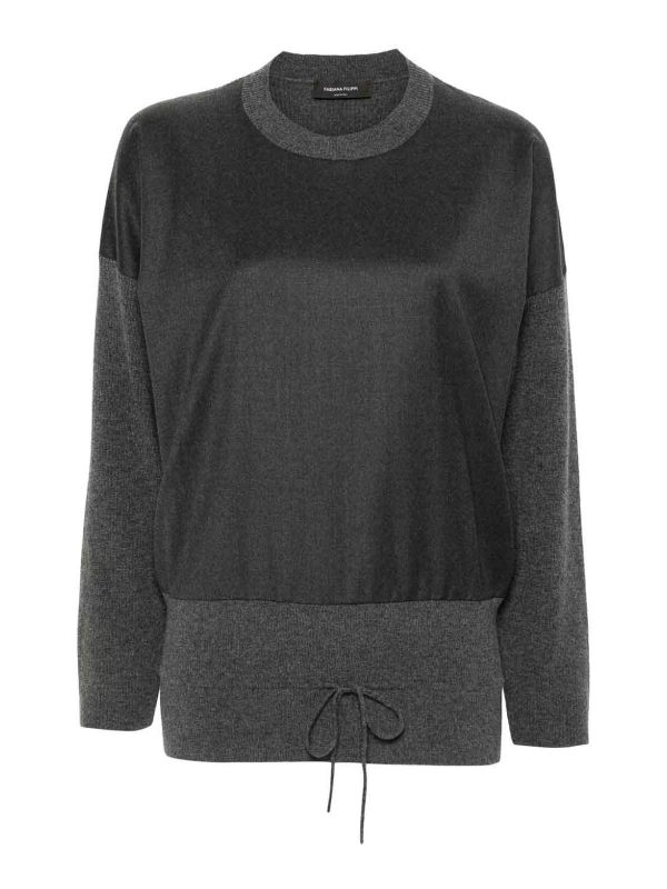Fabiana Filippi Pull Col Rond - Gris