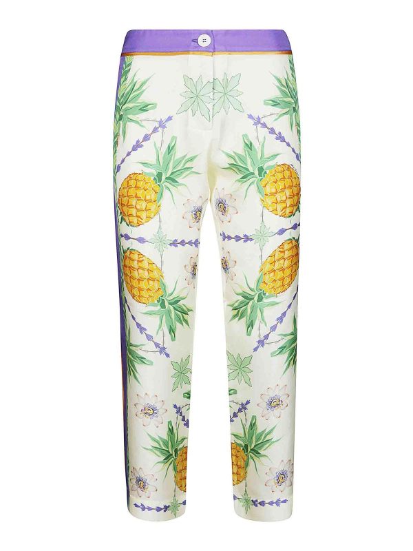 Franco Ferrari Pantalons Décontractés - Blanc