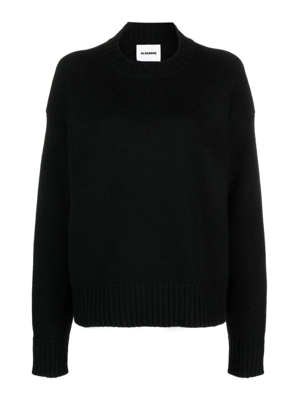 Jil Sander Pull Col Rond - Noir