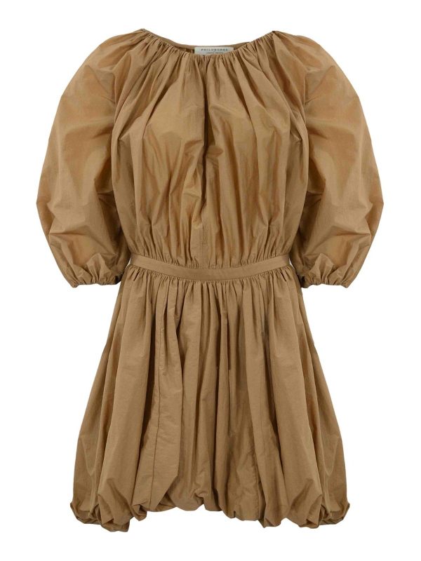 Philosophy di Lorenzo Serafini Robe Au Genou - Beige