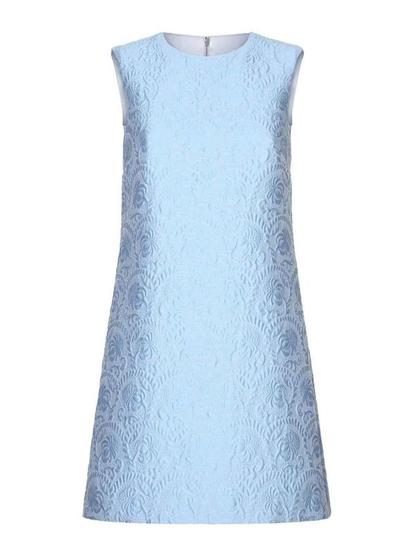 Dolce & Gabbana Robe Au Genou - Bleu Clair