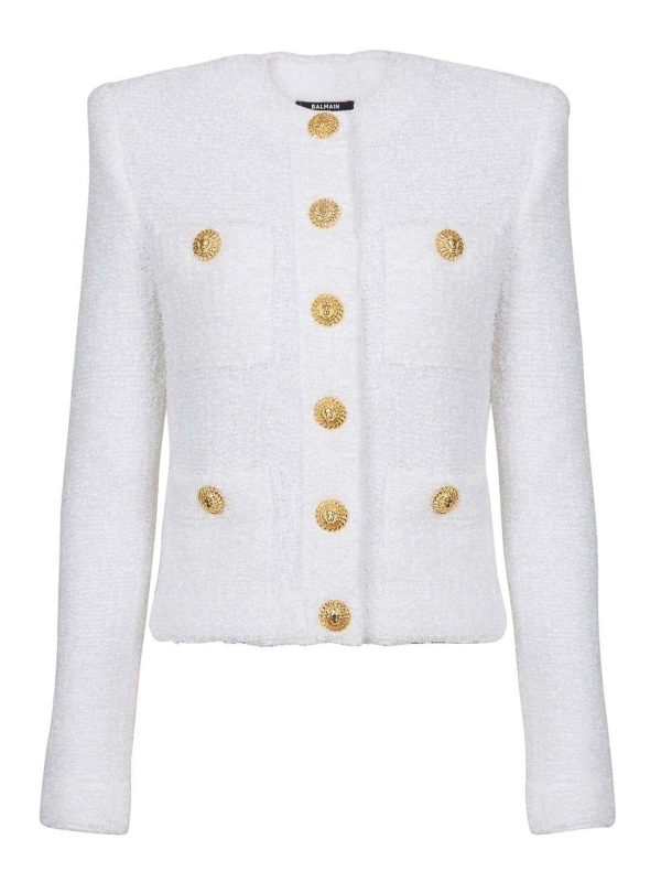 Balmain Veste Casual - Blanc
