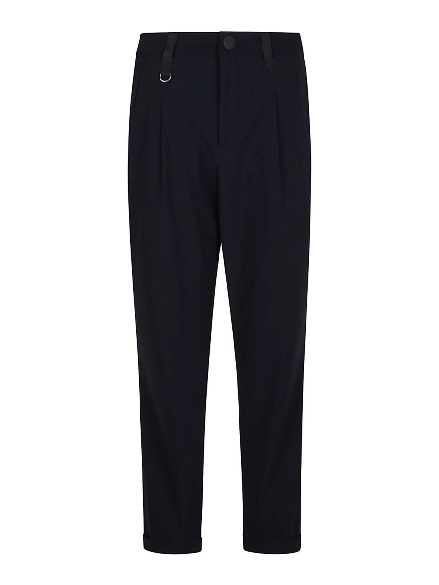 High Pantalons Décontractés - Bleu