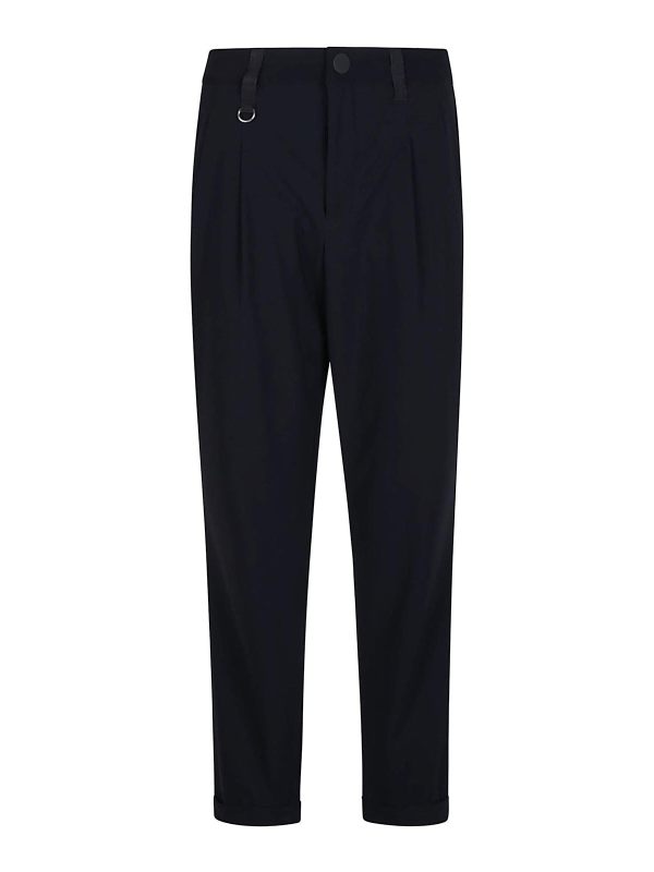 High Pantalons Décontractés - Bleu