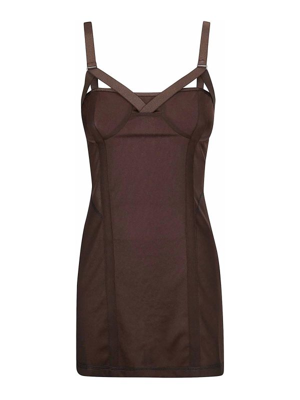 Knwls Robe Au Genou - Marron