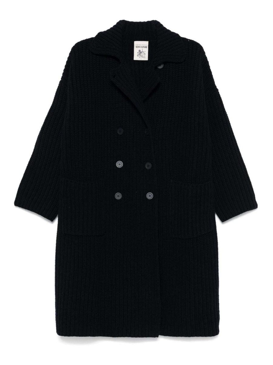 Semicouture Manteau Court - Bleu